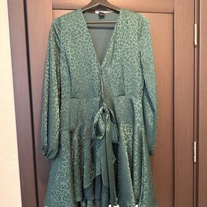 CHEETAH GREEN DRESS!!!!!!